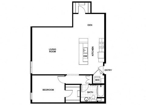 A11D  Floor Plan at Candara at Hancock Park Apartments in Los Angeles CA